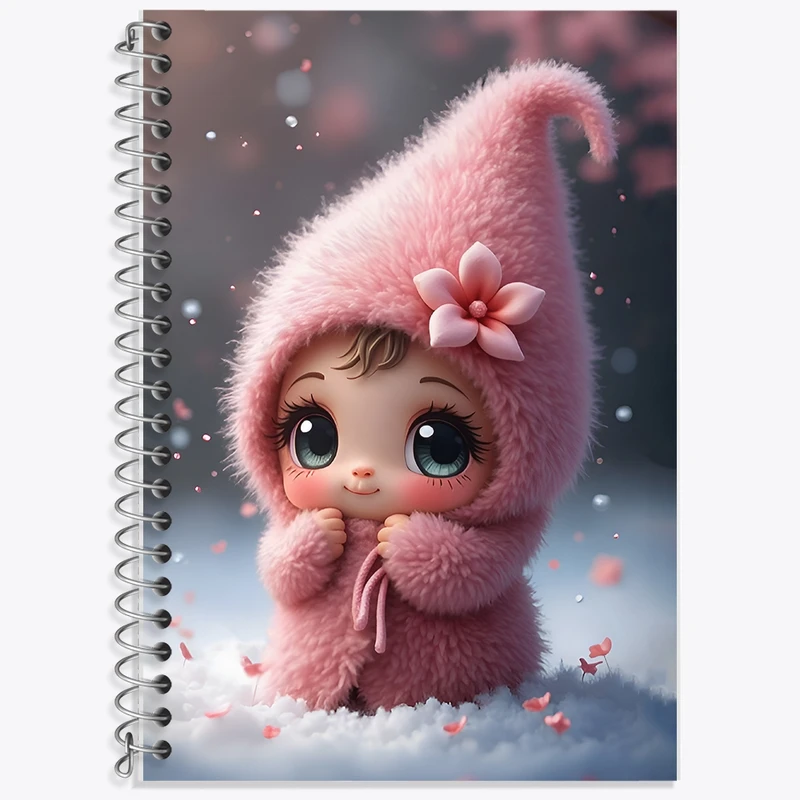 دفتر لغت 50 برگ خندالو طرح دخترانه کیوت کد F11708