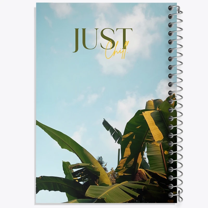 دفتر ژورنال نویسی 50 برگ خندالو مدل نقطه ای طرح Just Chill کد F10783