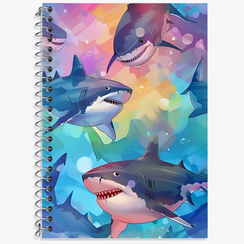 دفتر لغت 50 برگ خندالو طرح پترن کوسه کد N6767