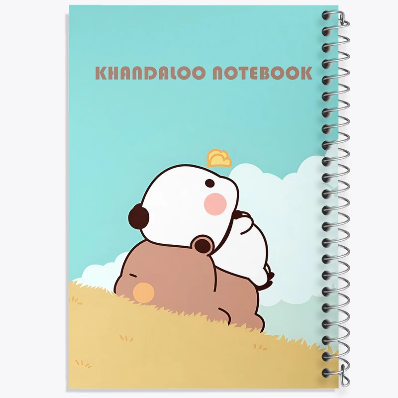 دفتر مشق 50 برگ خندالو طرح پاندا و خرس بامزه کد N6188