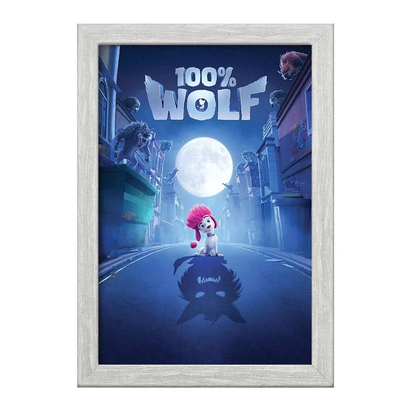 تابلو خندالو طرح صد درصد گرگ Wolf 100%  کد 4805