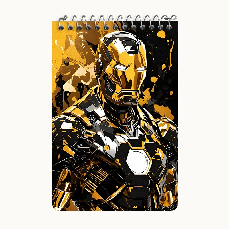 دفتر یادداشت 50 برگ خندالو طرح مرد آهنی مارول (Marvel) کد F4995
