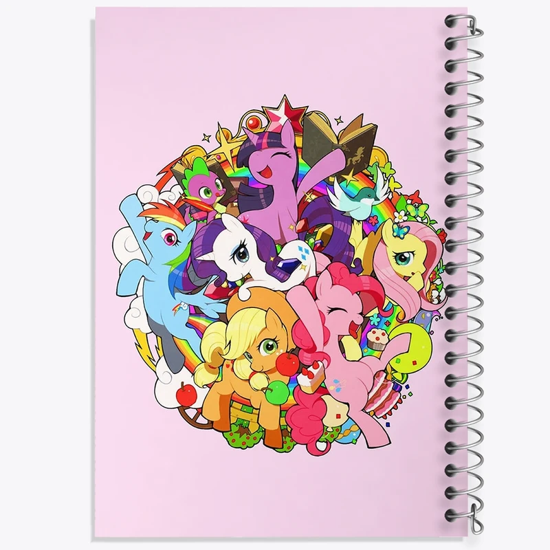 دفتر شطرنجی 50 برگ خندالو طرح اسب تک شاخ کد F3136