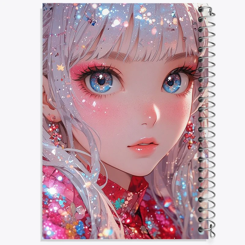 دفتر شطرنجی 50 برگ خندالو طرح دخترانه کد F3124