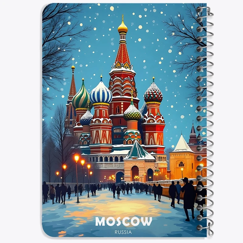 دفتر یادداشت 50 برگ خندالو طرح مسکو (Moscow) کد 37708