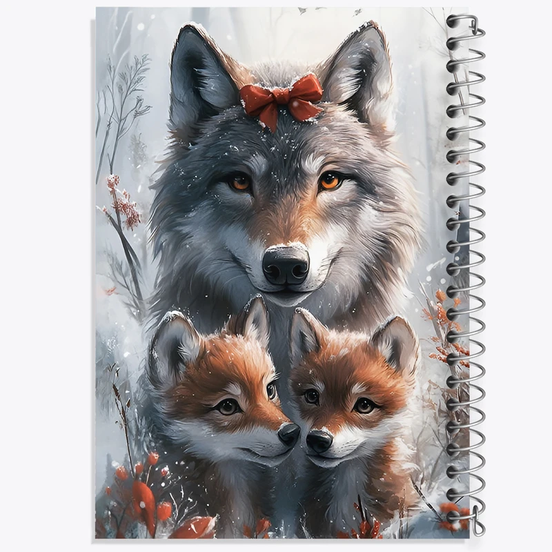 دفتر مشق 100 برگ خندالو طرح گرگ کد F10687