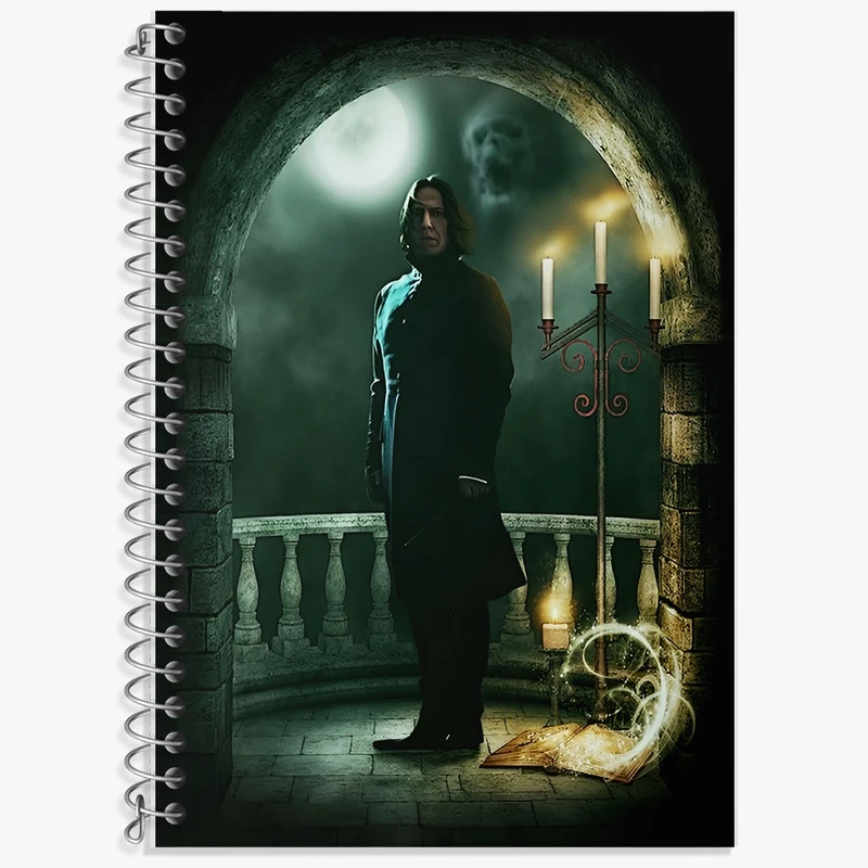 دفتر زبان 50 برگ خندالو مدل سه خط طرح اسنیپ هری پارتر (Harry Potter) کد F8647