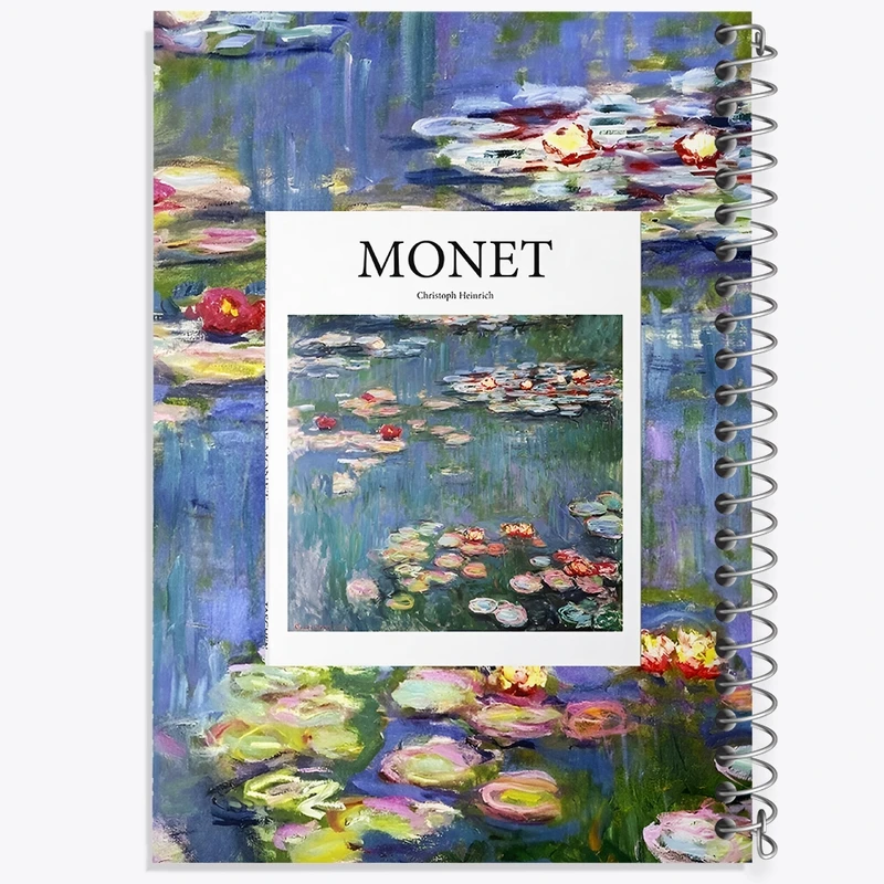 دفتر ژورنال نویسی 50 برگ خندالو مدل نقطه ای طرح کلود مونه (Claude Monet) کد F10718