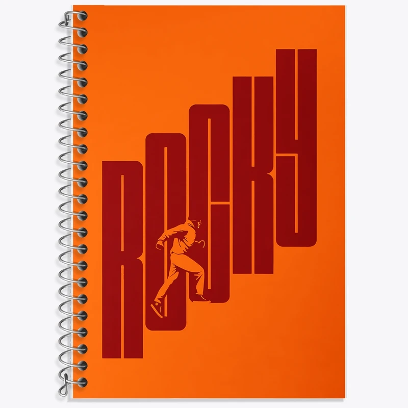 دفتر زبان 50 برگ خندالو مدل سه خط طرح راکی (Rocky) کد F10641