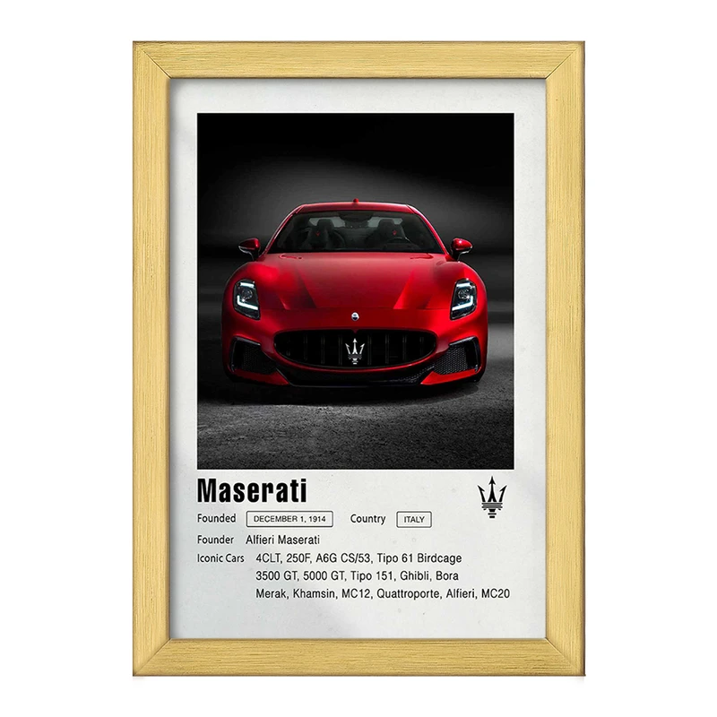 تابلو خندالو طرح ماشین مازراتی (Maserati) کد F11953