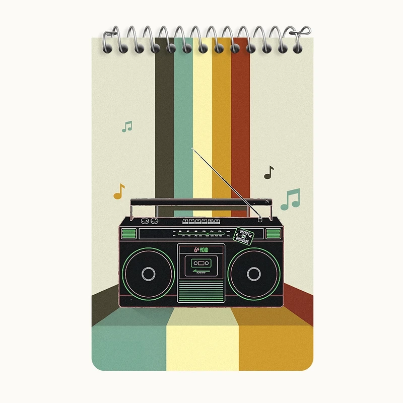 دفتر یادداشت 50 برگ خندالو طرح ضبط صوت کد F10622