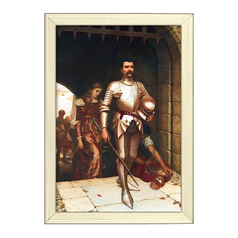 تابلو خندالو طرح نقاشی فتح اثر ادموند بلر لیتون کد F12459