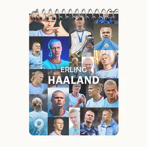 دفتر یادداشت 50 برگ خندالو طرح ارلینگ هالند (Erling Haaland) کد N9171