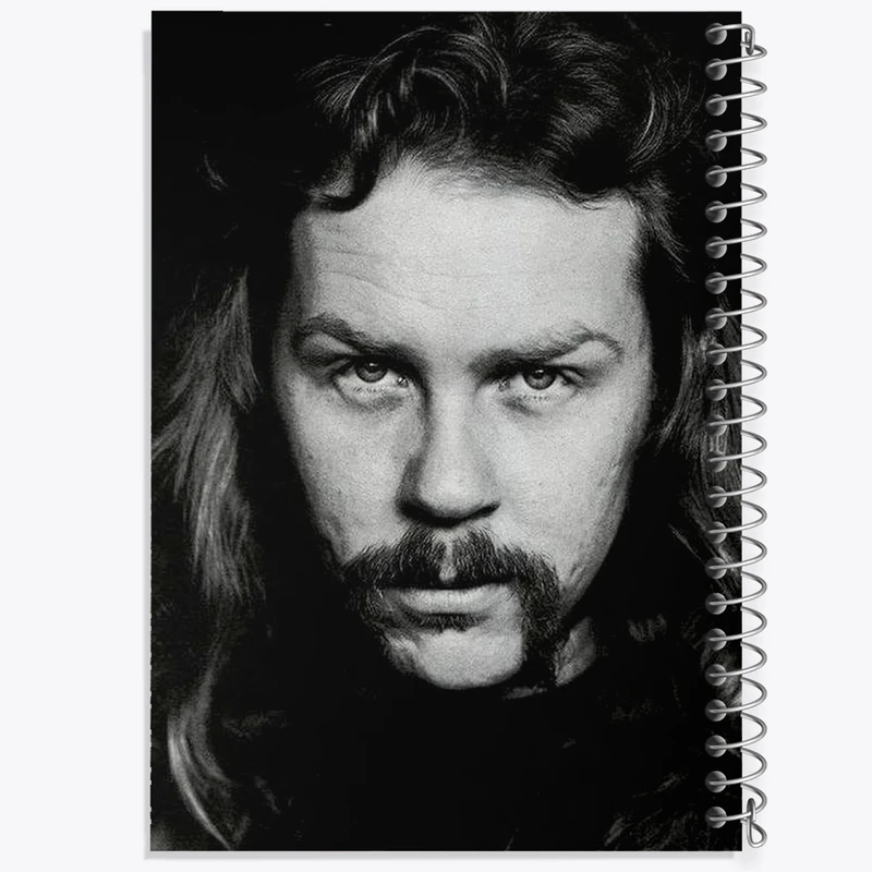 دفتر طراحی 50 برگ خندالو طرح جیمز هتفیلد گروه موسیقی متالیکا Metallica  کد 3256