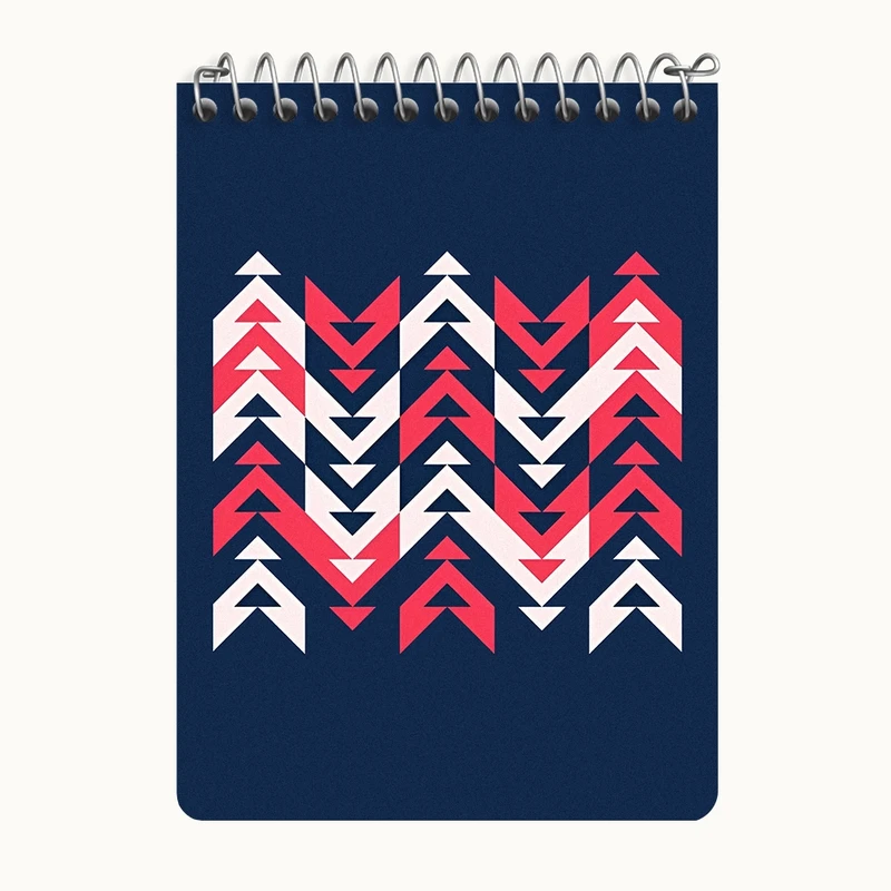 دفتر یادداشت 50 برگ خندالو طرح پترن سنتی کد N4584