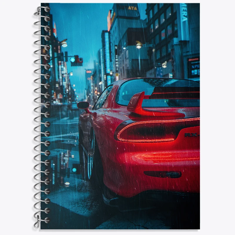 دفتر زبان دوخط 50 برگ خندالو طرح مزدا (Mazda) کد N7877