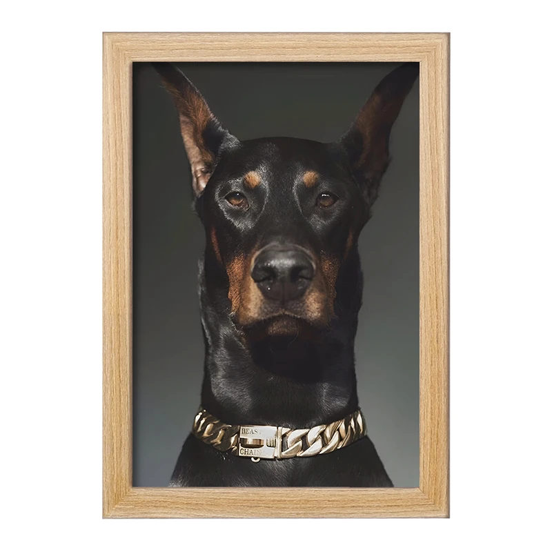 تابلو خندالو طرح سگ دوبرمن (Dobermann) کد F13638