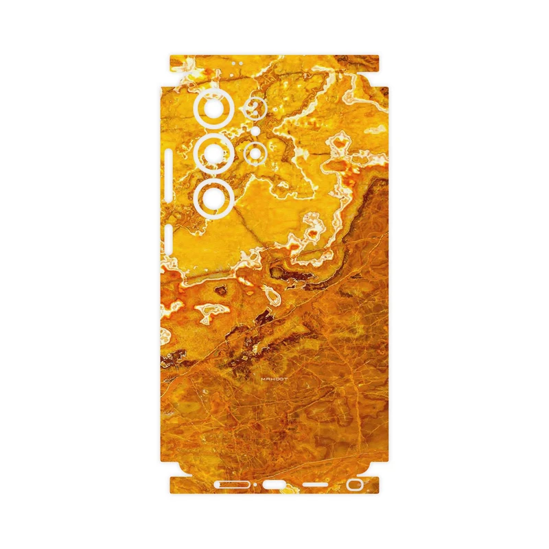 برچسب پوششی ماهوت مدل Gold Marble-FullSkin مناسب برای گوشی موبایل سامسونگ Galaxy S25 Ultra