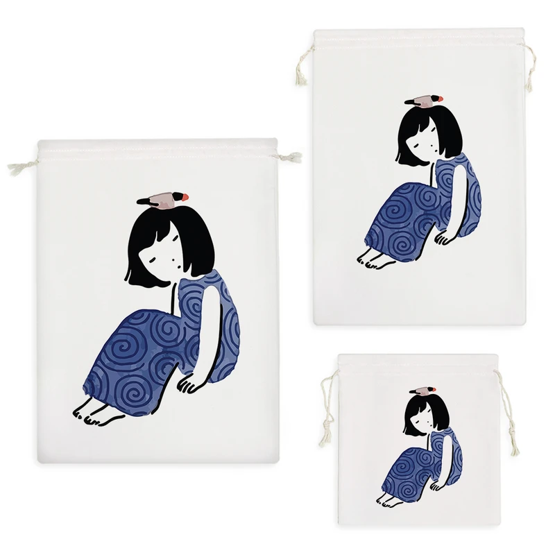 نظم دهنده خندالو مدل دختر خوابیده کد 9289 مجموعه 3 عددی