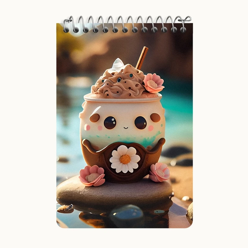 دفتر یادداشت 50 برگ خندالو طرح بستنی کیوت کد F12674