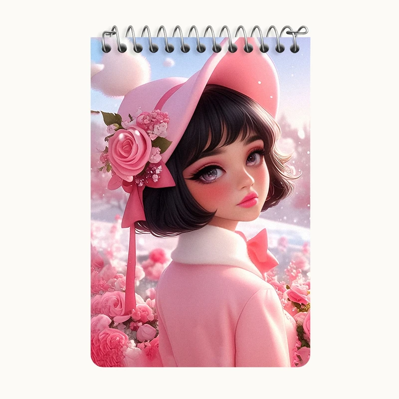 دفتر یادداشت 50 برگ خندالو طرح دخترانه کد F11515