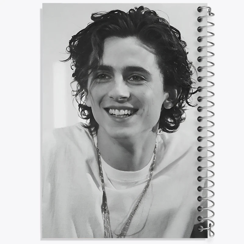 دفتر مشق 50 برگ خندالو طرح تیموتی شالامی (Timothée Chalamet) کد F10253