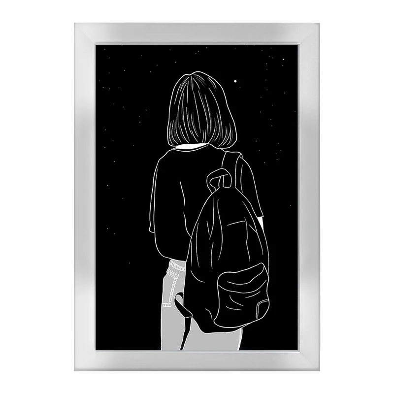 تابلو خندالو طرح مینیمال دخترانه کد F2909