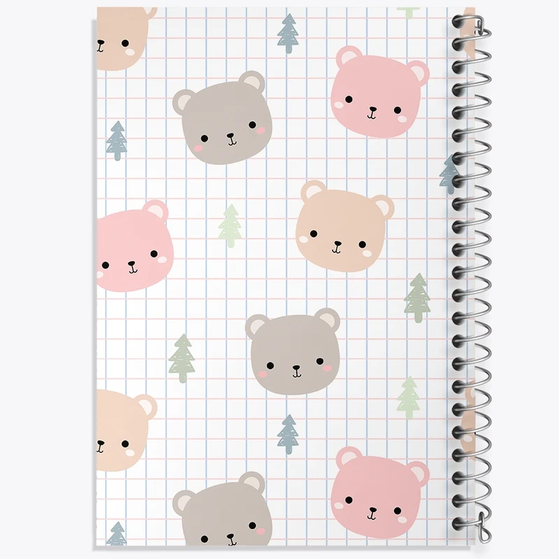 دفتر طراحی 50 برگ خندالو طرح پترن گربه کد N304