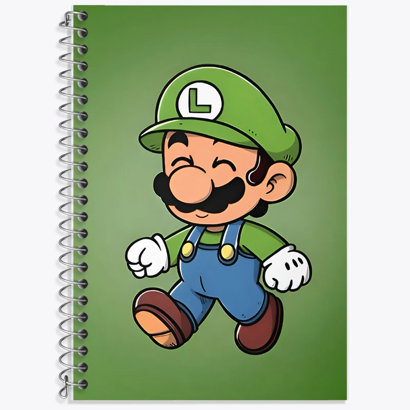 دفتر لغت 50 برگ خندالو طرح لوئیجی سوپر ماریو (Super Mario) کد F9425