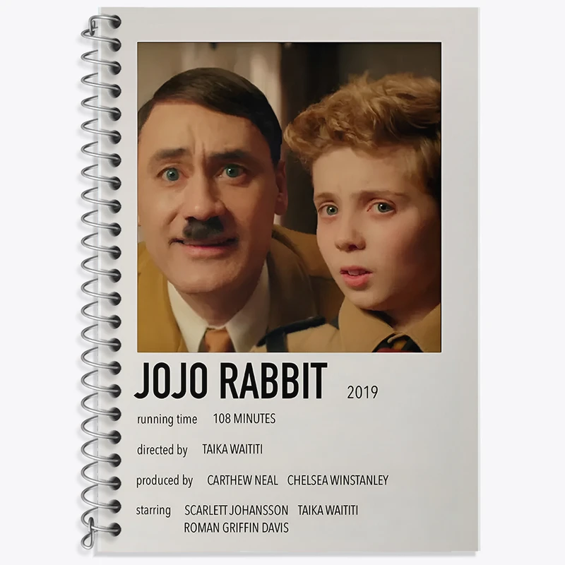 دفتر زبان دوخط 50 برگ خندالو طرح جوجو خرگوشه (Jojo Rabbit) کد F13042