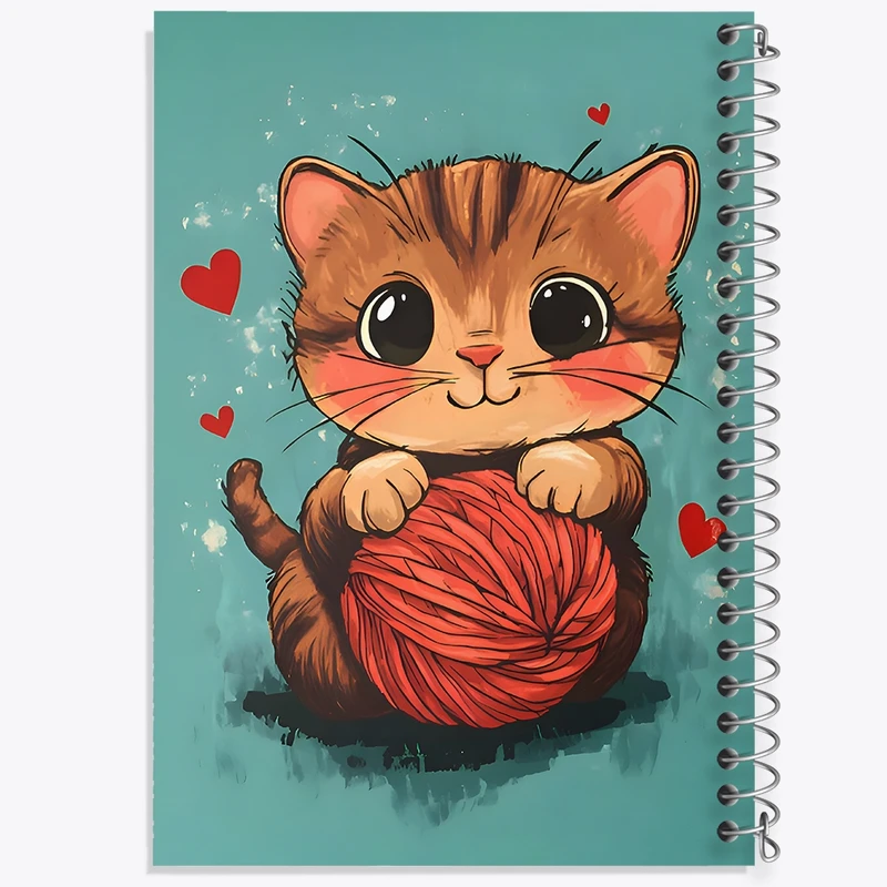 دفتر لیست خرید 50 برگ خندالو طرح گربه بامزه کد N6712