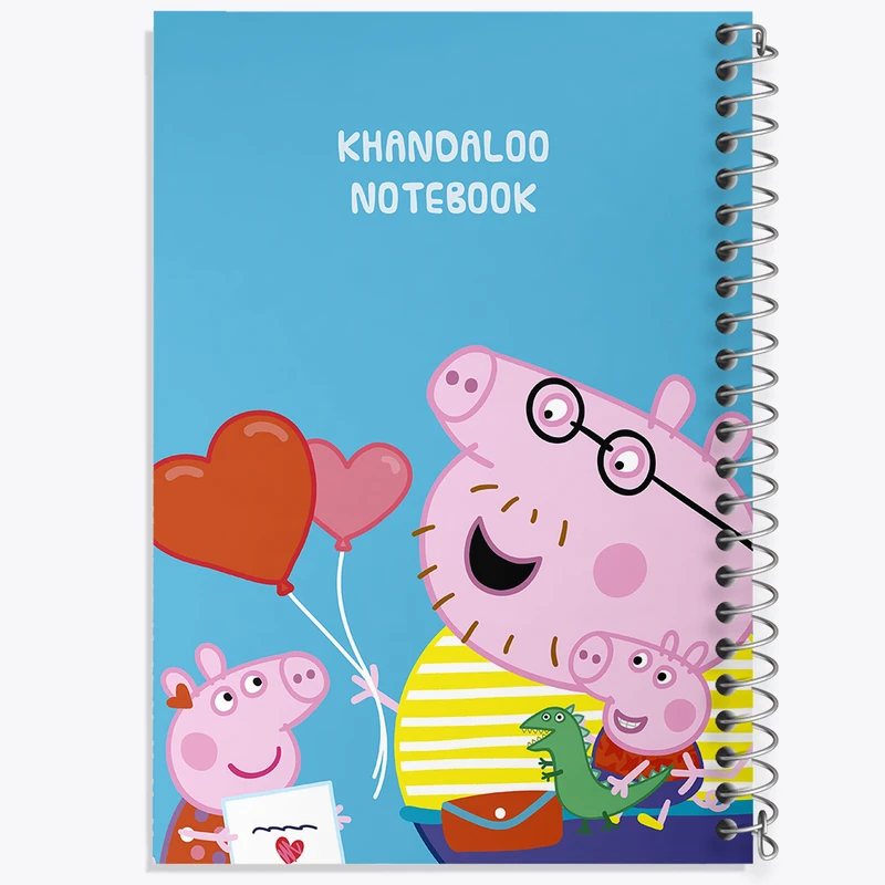 دفتر مشق 100 برگ خندالو طرح انیمیشن پپا پیگ (Peppa Pig) کد N9253