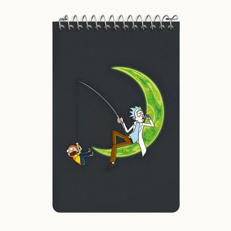 دفتر یادداشت 50 برگ خندالو طرح ریک و مورتی (Rick and Morty) کد F5945