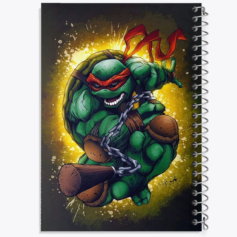 دفتر طراحی 50 برگ خندالو طرح رافائل لاکپشت های نینجا  کد 13202