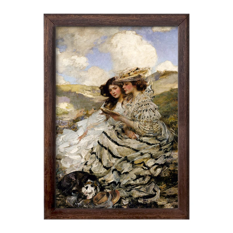 تابلو خندالو طرح نقاشی در تپه های شنی اثر جیمز جبوسا شانون کد F12484