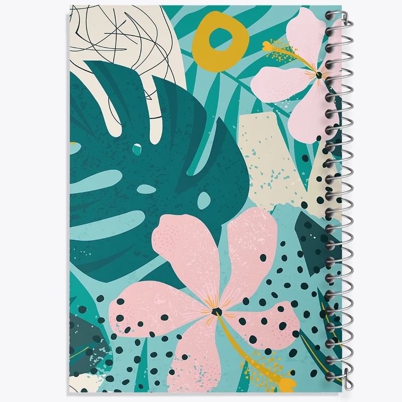 دفتر طراحی 50 برگ خندالو طرح گل کد N577