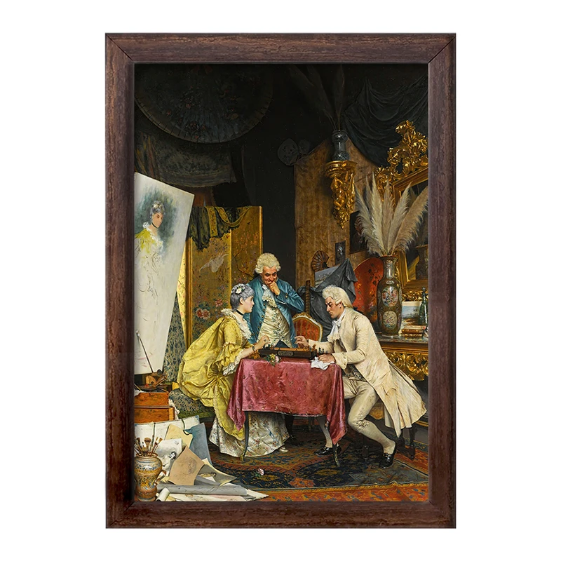 تابلو خندالو طرح نقاشی سالن هنری اثر آرتورو ریچی کد F12121