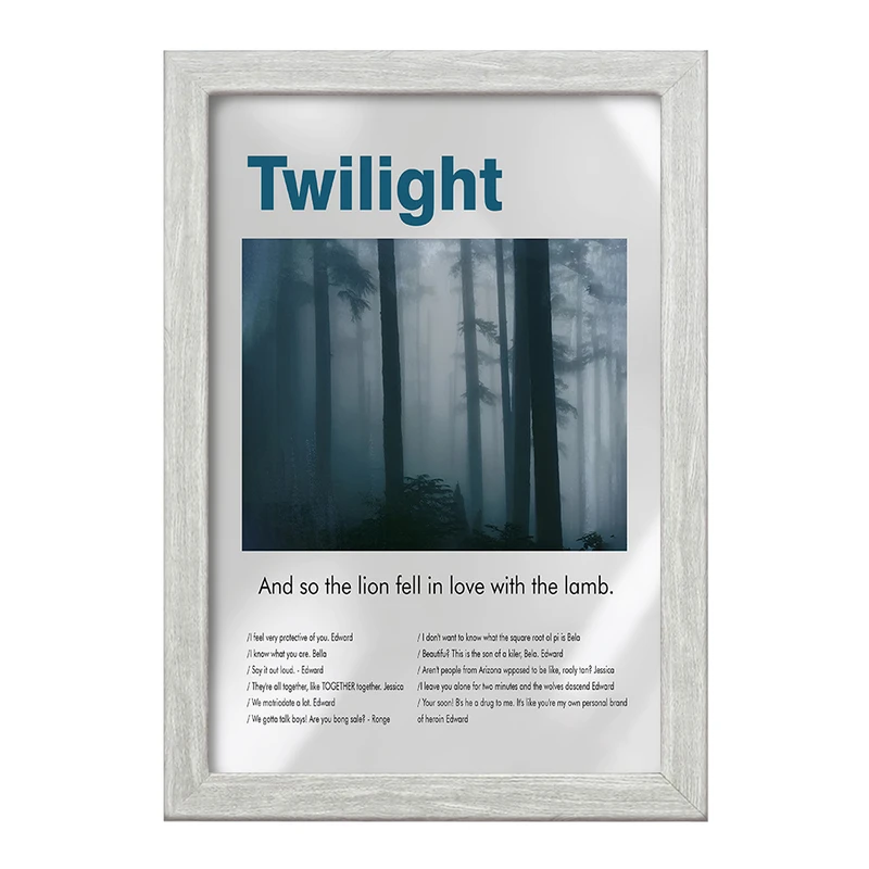 تابلو خندالو طرح گرگ ‌ومیش (The Twilight) کد F13853