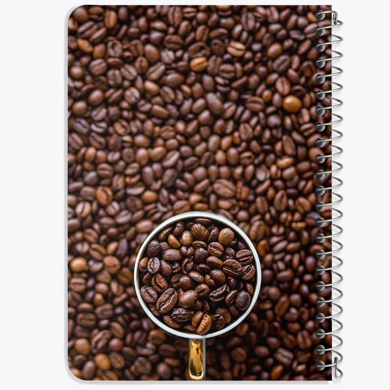 دفتر یادداشت 50 برگ خندالو طرح قهوه Coffee کد F62