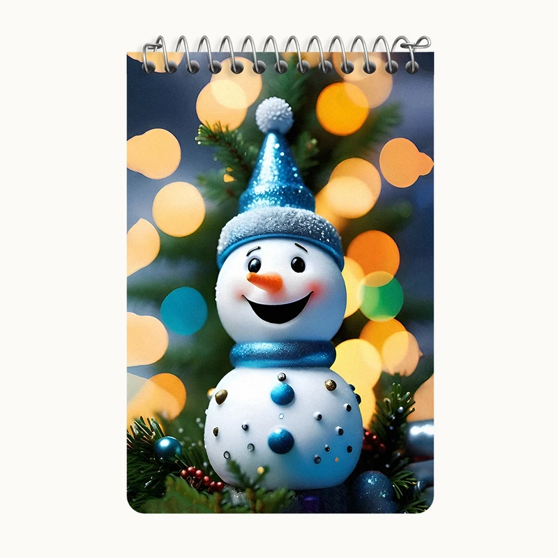 دفتر یادداشت 50 برگ خندالو طرح آدم برفی کد F12617