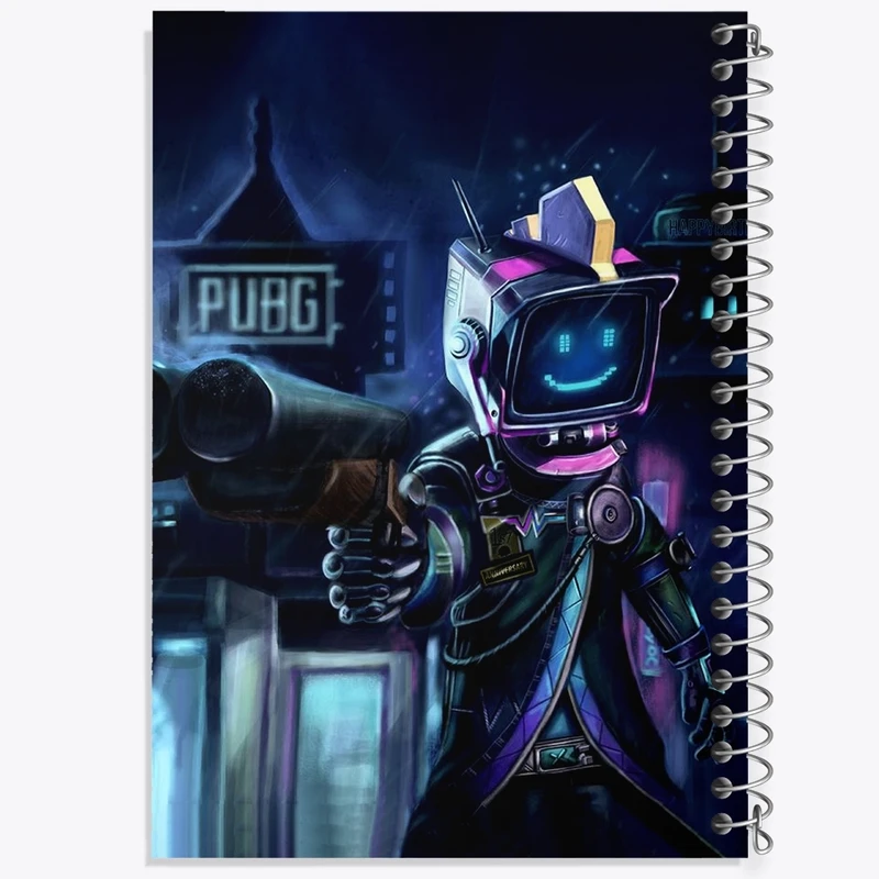 دفتر طراحی 50 برگ خندالو طرح پابجی (Pubg) کد F2521