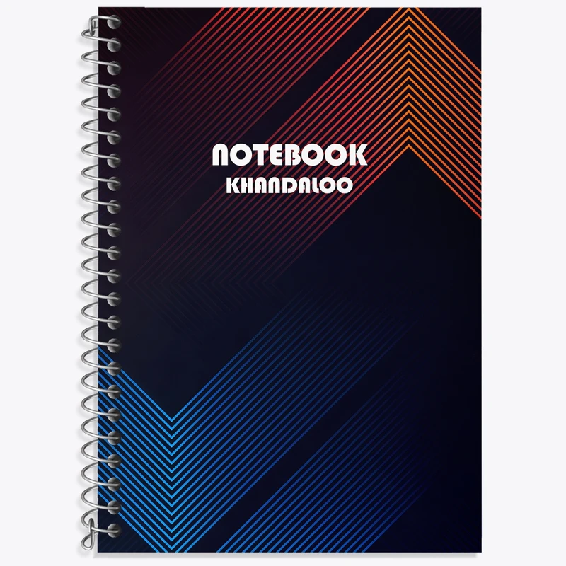 دفتر زبان 50 برگ خندالو مدل سه خط طرح مدرن کد N7568