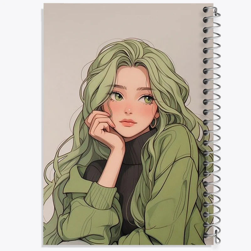 دفتر طراحی 50 برگ خندالو طرح دخترانه کد N1741