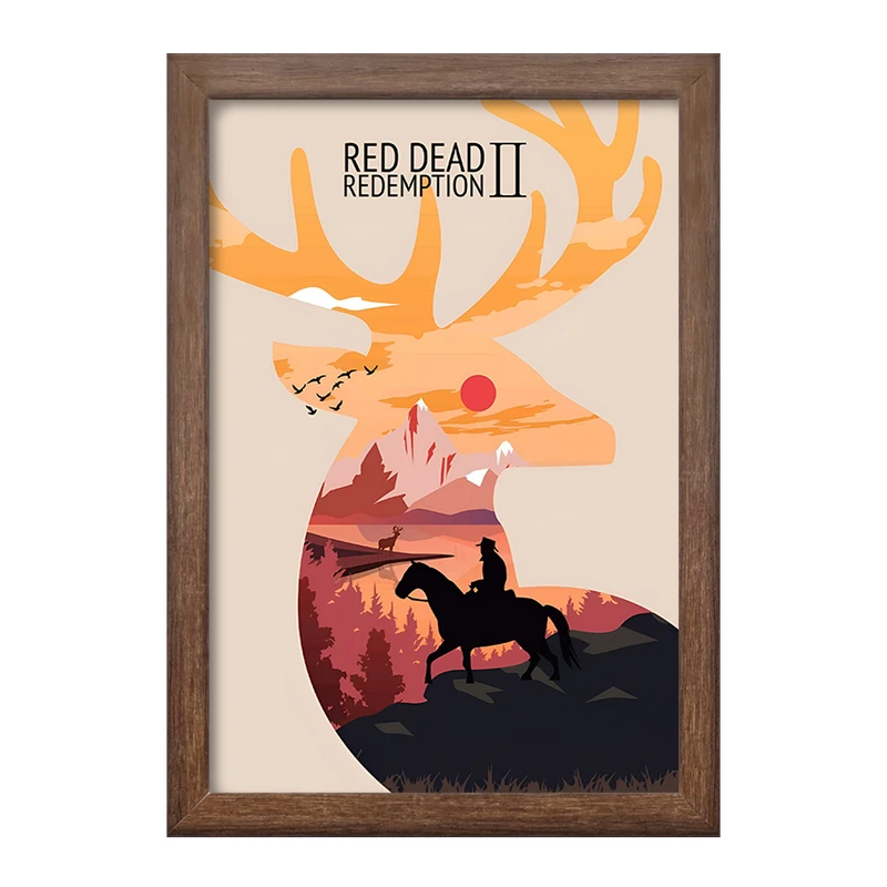 تابلو خندالو طرح رد دد (Red Dead) کد F13602