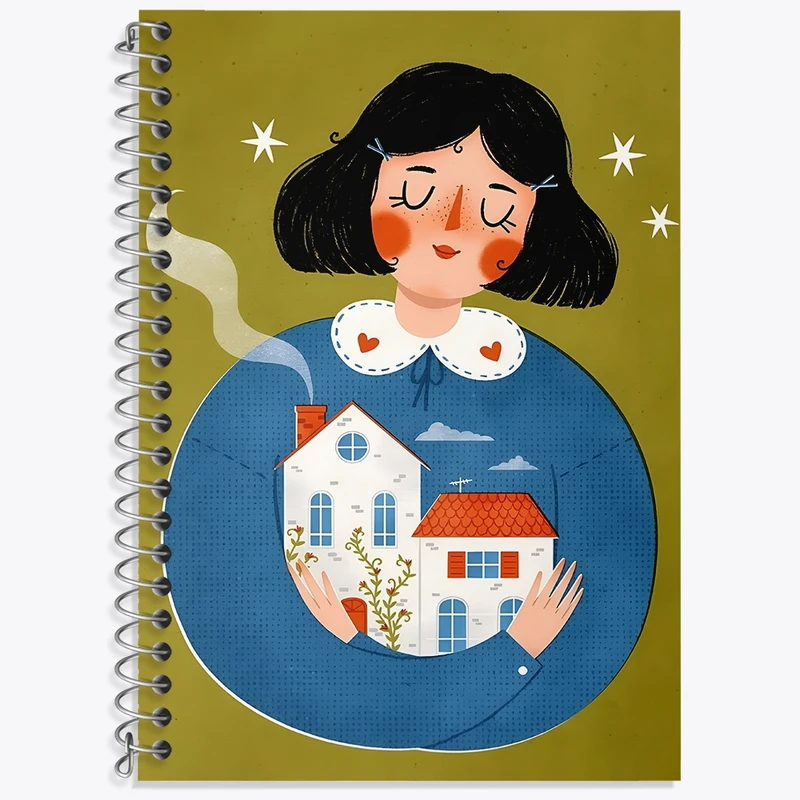 دفتر لغت 50 برگ خندالو طرح دخترانه کد F4894