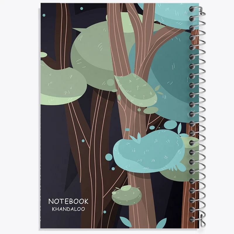 دفتر طراحی 50 برگ خندالو طرح درخت کد N844