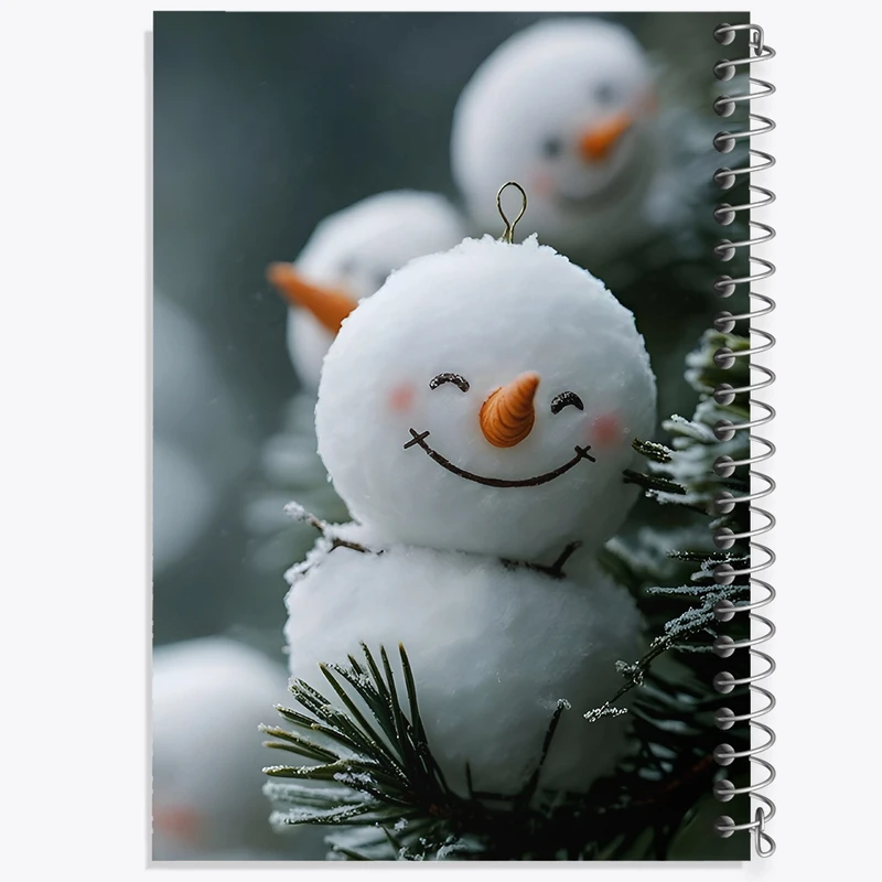 دفتر طراحی 50 برگ خندالو طرح آدم برفی بامزه کد F9475