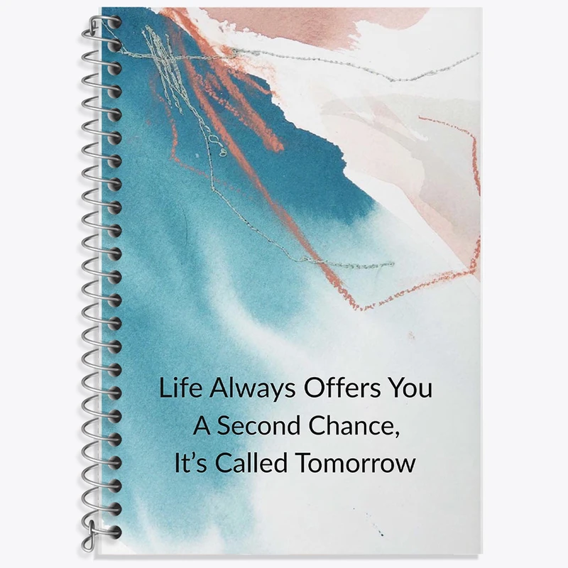 دفتر زبان دوخط 50 برگ خندالو طرح انگیزشی کد F11408