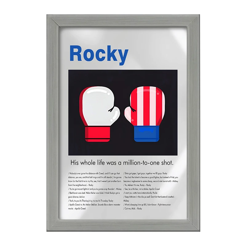 تابلو خندالو طرح راکی (Rocky) کد F13825