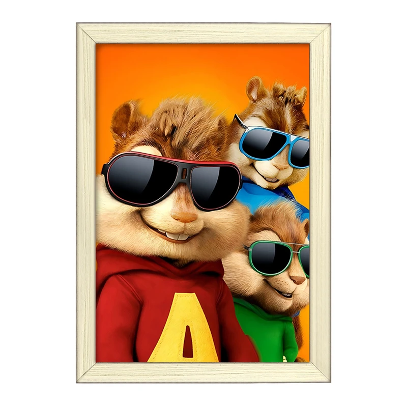 تابلو خندالو طرح آلوین و سنجاب ها کد F8323